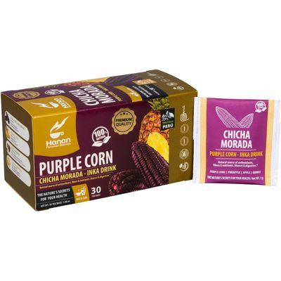 HANAN Chicha Morada Purple Corn Tea I Inka Drink Classic Purple Corn Juice from Peru I All 100% natural ingredients