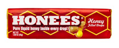 Honees Honey Filled Drops, Honey Cough Drops with Real Honey-Natural Sore Throat Relief-Nothing Artificial-Throat Coat Lozenges, Natural Cough Suppressant, Non-GMO, Gluten Free (24 Pack - 216 drops)