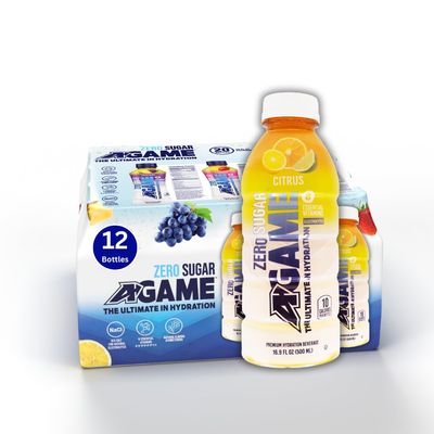 A-GAME Zero Sugar Sports Drink, Citrus Zero, The Ultimate Sugar Free Hydration Sports Beverage