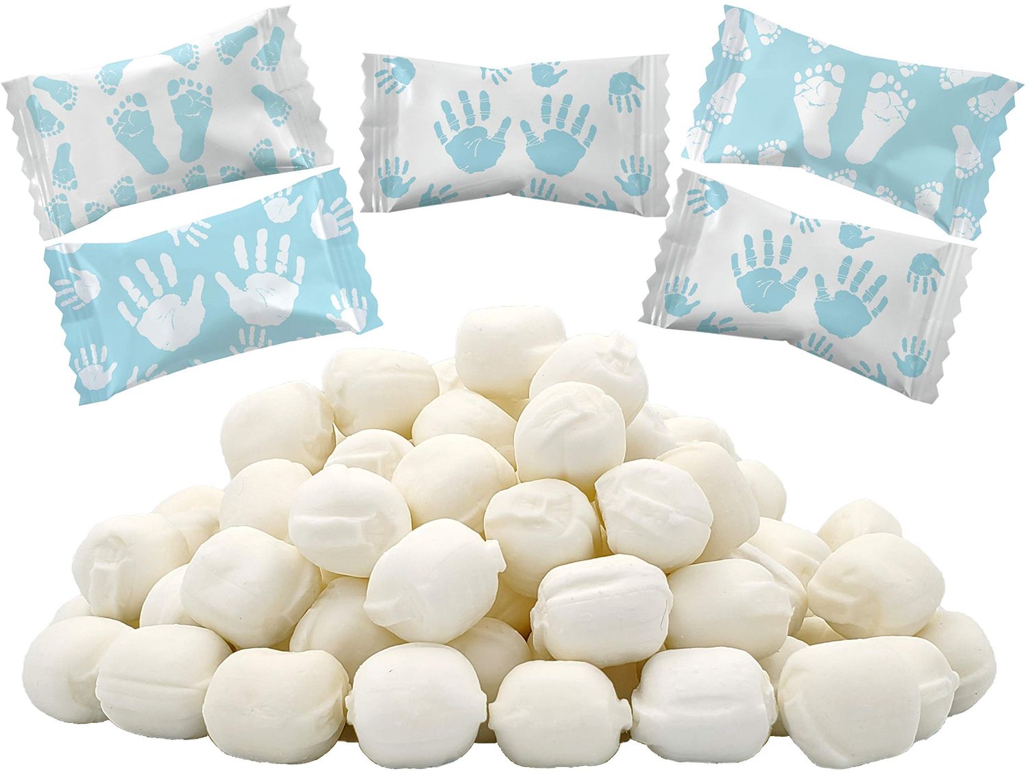 The Dreidel Company Boy Fingers &amp; Toes Buttermints, Mint Candies, After Dinner Mints, Butter Mint Candy, Fat-Free, Individually Wrapped (55 Pieces)