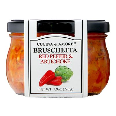 Cucina and Amore Piquillo and Artichoke Bruschetta 7.5 Ounce - Pack of 6