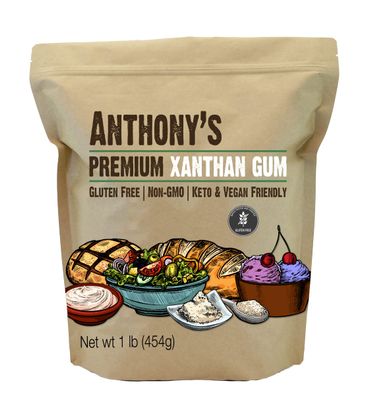 Anthony&#39;s Xanthan Gum, 1 lb, Batch Tested Gluten Free, Keto Friendly, Product of USA