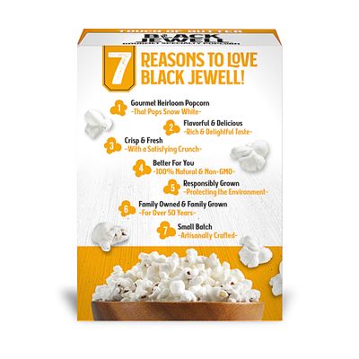 Black Jewell Gourmet Microwave Popcorn, Touch of Butter, 10.5 Ounces (Pack of 6)