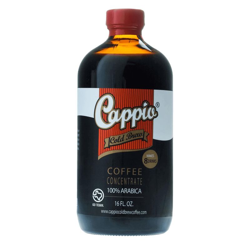 Cappio Cold Brew Coffee, 6-Pack of 16 oz Bottles - Bold, Smooth, Low-Acidity Coffee Made with 100% Arabica Beans, Perfect for Iced or Hot Coffee