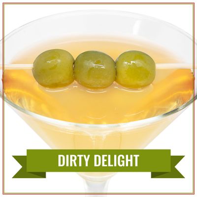 Santa Barbara Dirty Martini Mix - Elevate your cocktails with real olive brine! Premium and all-natural. 6pk, 375mL each