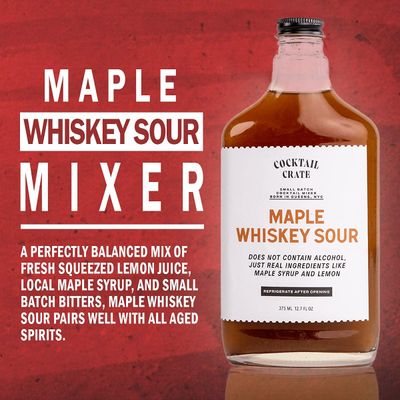 Cocktail Crate Whiskey Lover's 3 Pack Drink Mixers | Award-Winning Craft Cocktail Mixers - Premium Cocktail Syrup Handcrafted with Aromatic Bitters &amp; Demerara Sugar | 12oz - 3 pack