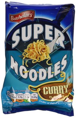 Batchelors Super Noodles Mild Curry Flavour 100 g (Pack of 16)