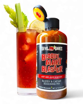 Devil Daves Blaster - Liquid Bloody Mary Seasoning 8 Oz Squeeze bottle | Original Medium heat. Works with ANY Tomato Juice. Enhancer. Concentrate cocktail mix. Big Flavor, Gluten Free.