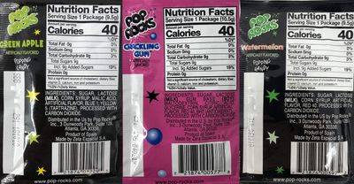 Pop Rocks Crackling Candy Variety Pack - 36 Pack of Classic Popping Candy - Nine Different Flavors Bulk Pop Rocks Popping Candy