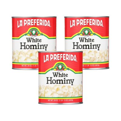 La Preferida White Hominy Beans, 29 oz. (Pack of 3)