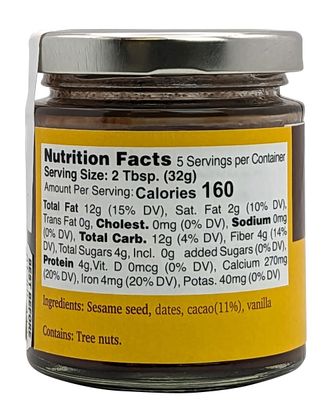 Nutural World - Chocolate Halva Spread 6 Oz (170g) Award Winning product