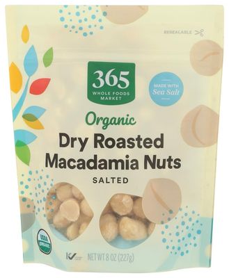 365 by Whole Foods Market, Organic Macadamia Nuts, 8 Ounce
