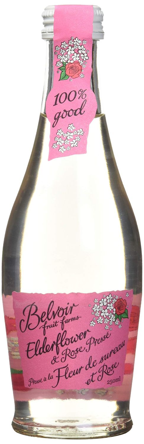 Belvoir Elderflower &amp; Rose Lemonade, 8.4 fl. oz. | Delicate Floral Lemonade | Natural Elderflower and Rose Extracts | Light and Refreshing | Ideal for Summer Sipping