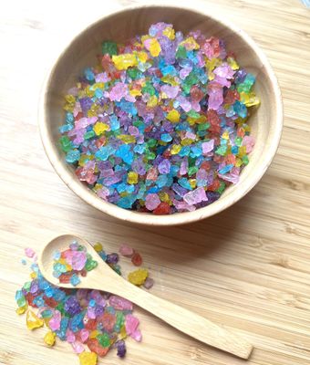 SweetGlob Old Fashioned Medium Rock Sugar Candy Gems, Lump Sugar Rock Crystals (1 Pound (Pack of 1), Assorted Flavors)