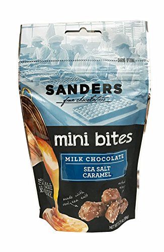 Sanders Fine Chocolates Milk Chocolate Sea Salt Caramel Mini Bites, 3.75 oz.