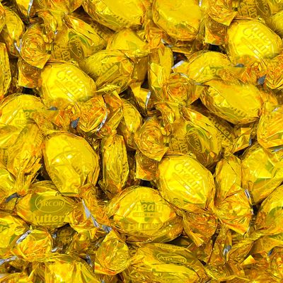 Arcor Butter Cream Toffee Candy Individually Wrapped (1 Pound Bag - Approx. 90 Count)