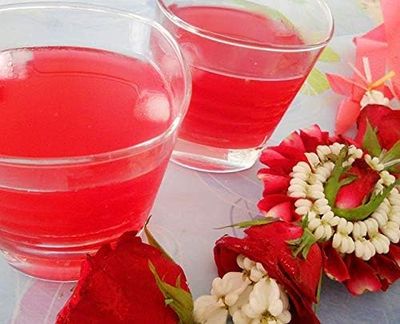 Rooh Afza - Beverage Base Sharbat Syrup (1 Pack Deal x 800 ML) Drink of the east, the taste of happiness by hamdard.