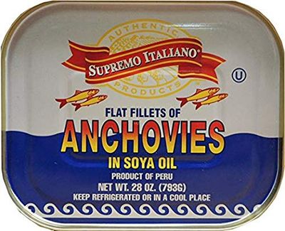 Supremo Italiano - Anchovies in Soy Oil - 28 oz