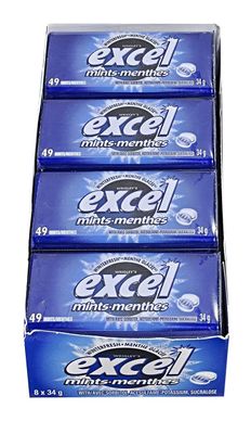 Excel Mints Winterfresh, 34gm Tin, 8 Count