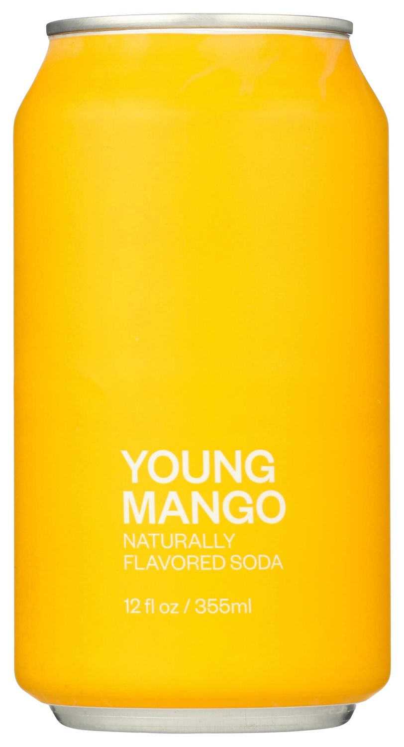 United Sodas of America Young Mango Soda, No Artificial Flavor, 12 Fluid Ounce (Pack of 12)