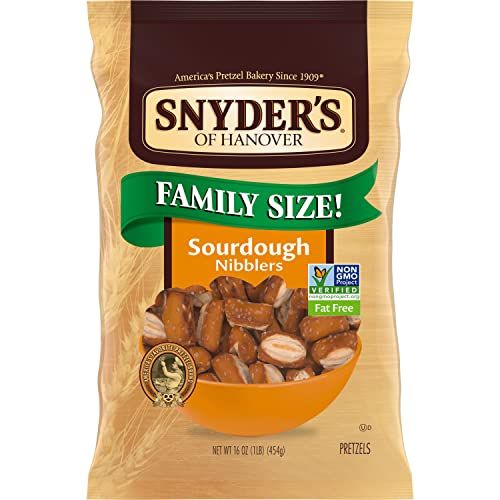 Snyder&#39;s of Hanover Pretzels, Sourdough Nibblers, Family Size 16 Oz Bag