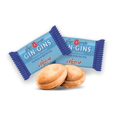 GIN GINS Super Strength - Natural Ginger Candy by The Ginger People - Individually Wrapped Healthy Candy - Super Strength Flavor - Large 1 lb Bag (16oz) - Pack of 1