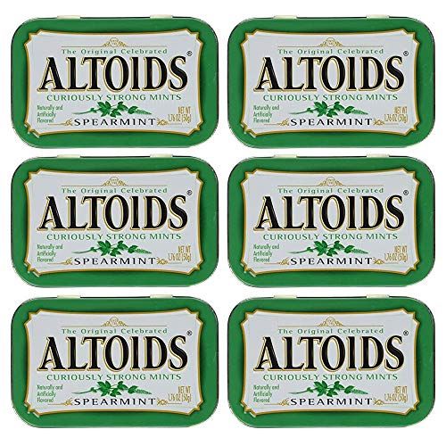 Altoids Curiously Strong Mints - Spearmint 1.76 oz (Pack of 6)