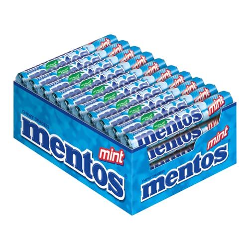 Mentos Mint Chewy Dragees 38 g (Pack of 40), reg, multi