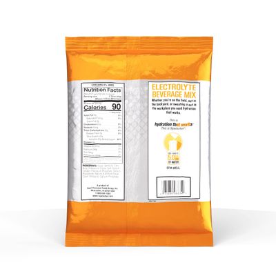 Sqwincher Powder Pack, Orange Flavor Electrolyte Drink Concentrate, 47.66 oz Packet (Pack of 16)