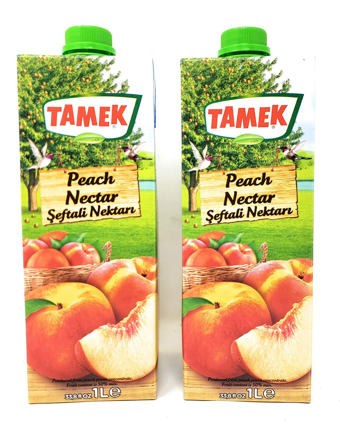 Tamek Peach Nectar Juice Drink (2 Pack, Total of 67.6fl.oz)
