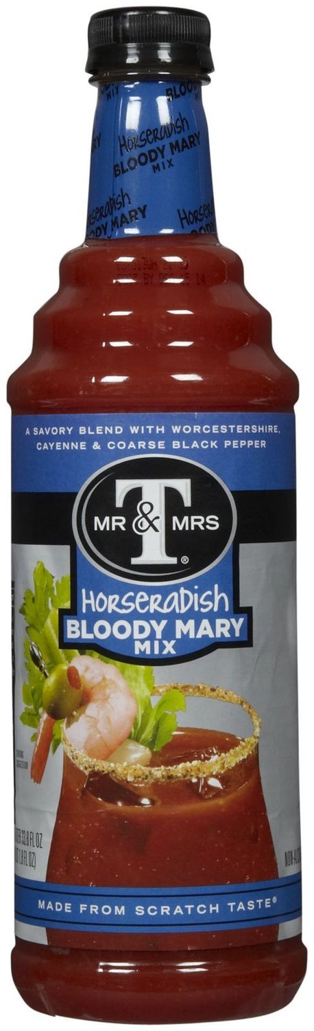 Mr. &amp; Mrs. T Horseradish Bloody Mary Mix, 1 Liter Bottle