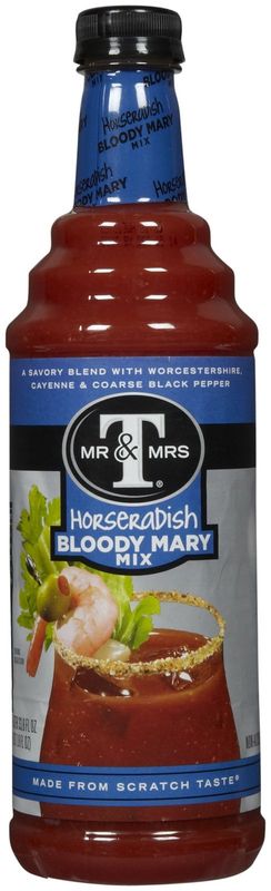 Mr. &amp; Mrs. T Horseradish Bloody Mary Mix, 1 Liter Bottle
