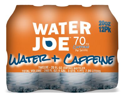 Water Joe Caffeinated Water (12 Pack), 20 Oz Bottles with 70mg of Caffeine | Sugar Free Substitute to Coffee, Soda, and Energy Drinks