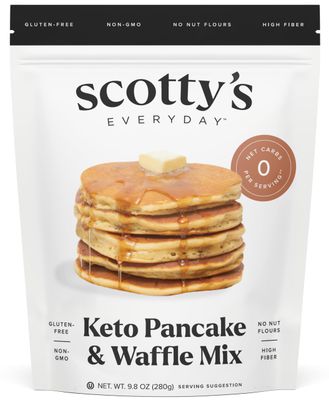 Keto Pancake &amp; Waffle Mix - Gluten Free Pancake and Waffle Mix - 0g Net Carbs Per Serving - - No Nut Flours - Non-GMO - Easy to Make 8 Pancakes (9.0 oz) - Single Pack