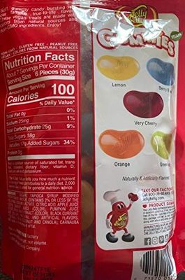Jelly Belly Assorted Gummies, 7 Ounce Bag - 5 Assorted Flavors - Kosher, non-GMO, Vegan-Friendly Candy