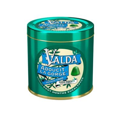 VALDA Gommes got Menthe Eucalyptus Sans sucre (160 g)