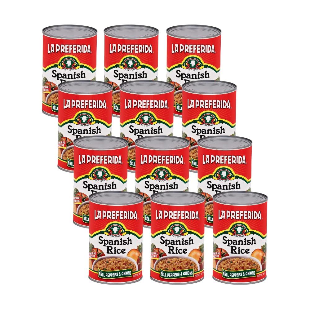 La Preferida Canned Spanish Rice, 15 OZ, (Pack of 12)