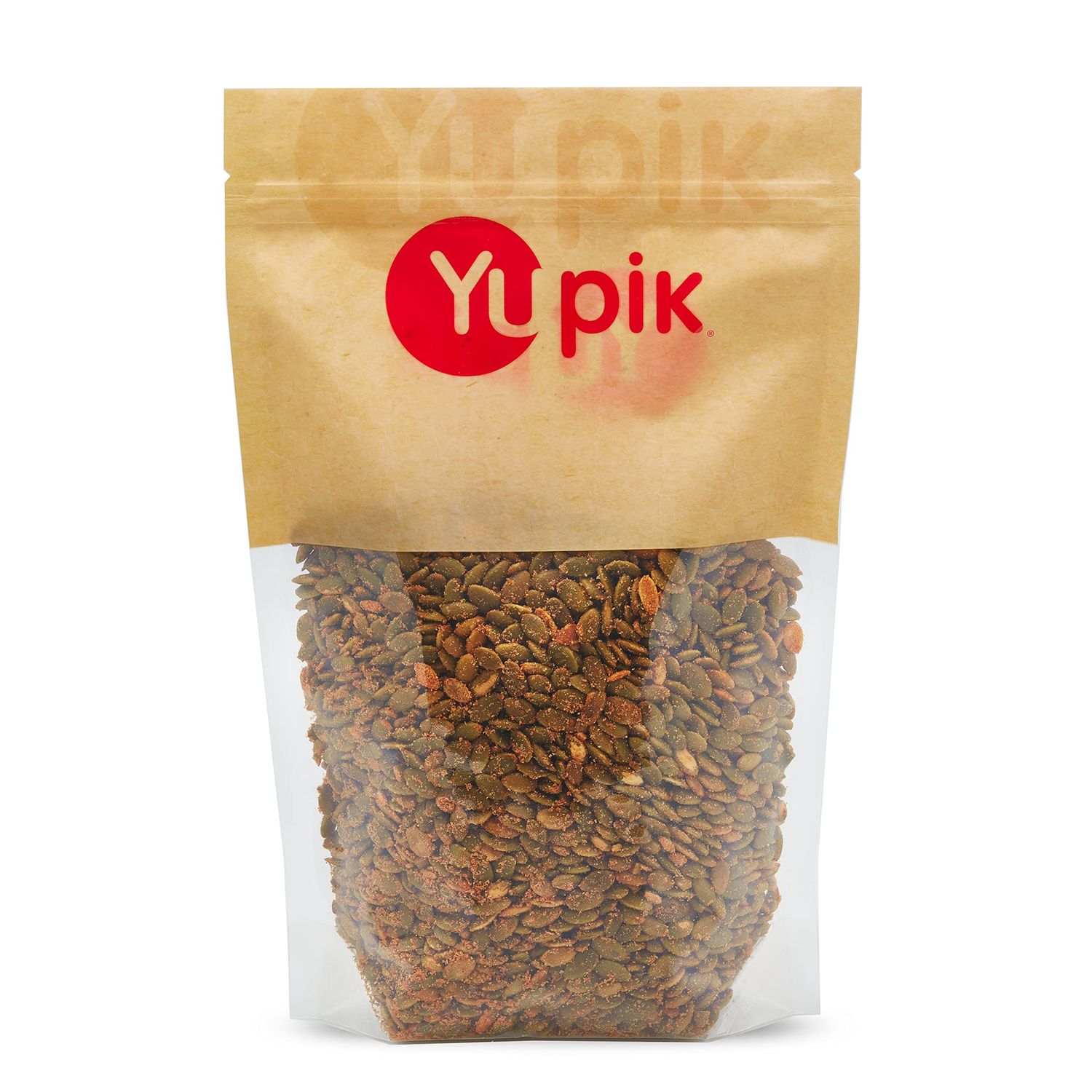 Yupik Spicy Buffalo Pumpkin Seeds, 1 lb, Kosher, GMO-Free, Roasted Seeds, Spicy Seasoning, Source of Fibre &amp; Protein, Savory Snack, Ideal for BBQ &amp; Game Night