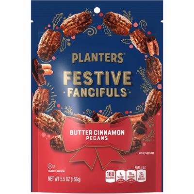 Planters Limited Edition Kettle Cooked Butter Cinnamon Pecans, 5.5 oz Bag