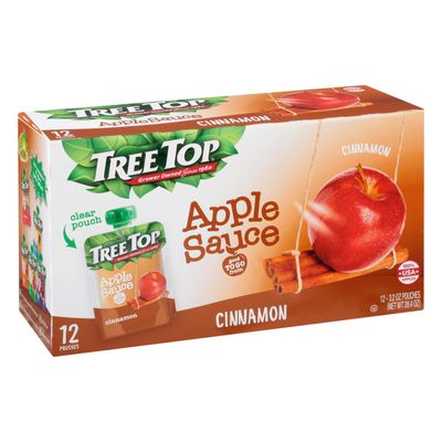 Tree Top Applesauce Pouches (3.2 Ounce (Pack of 12), Cinnamon)