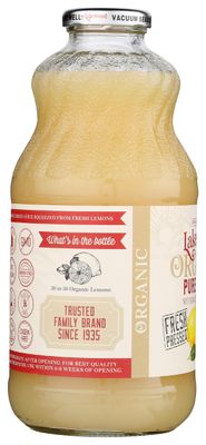 Lakewood Juice Pure Lemon Organic, 32 Oz