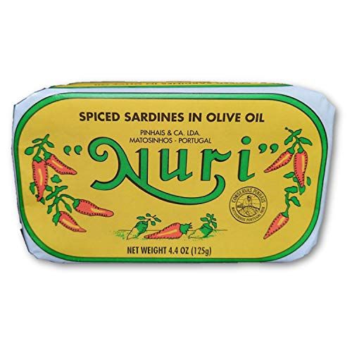 NURI Portuguese Sardines in Spiced Olive Oil - 4 Pack - (4.4 oz cans)