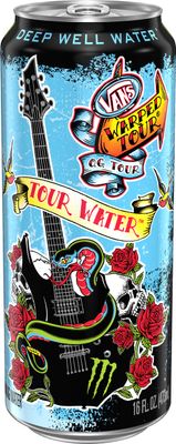 Monster Tour Water by Monster Energy, Deep Well Water, 16oz (Pack of 12)