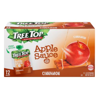 Tree Top Applesauce Pouches (3.2 Ounce (Pack of 12), Cinnamon)