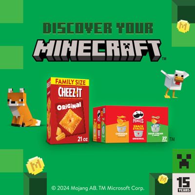 Cheez-It Snap'd Cheese Cracker Chips, Thin Crisps, Lunch Snacks, Double Cheese, 45oz Case (6 Bags)