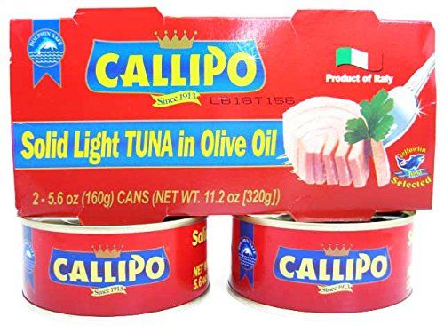 Italian Canned Tuna in Olive Oil Callipo 5.6 Oz (Pack of 4)