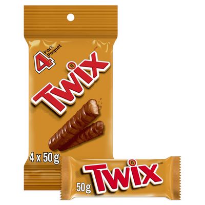 Twix Chocolate 4 Pack 200 Gram/7.05 Ounces (Imported from Canada)