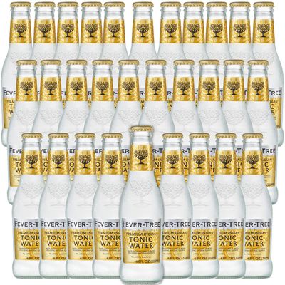 Fever Tree Premium Indian Tonic Water - Premium Quality Mixer and Soda - Refreshing Beverage for Cocktails &amp; Mocktails 200ml Bottle