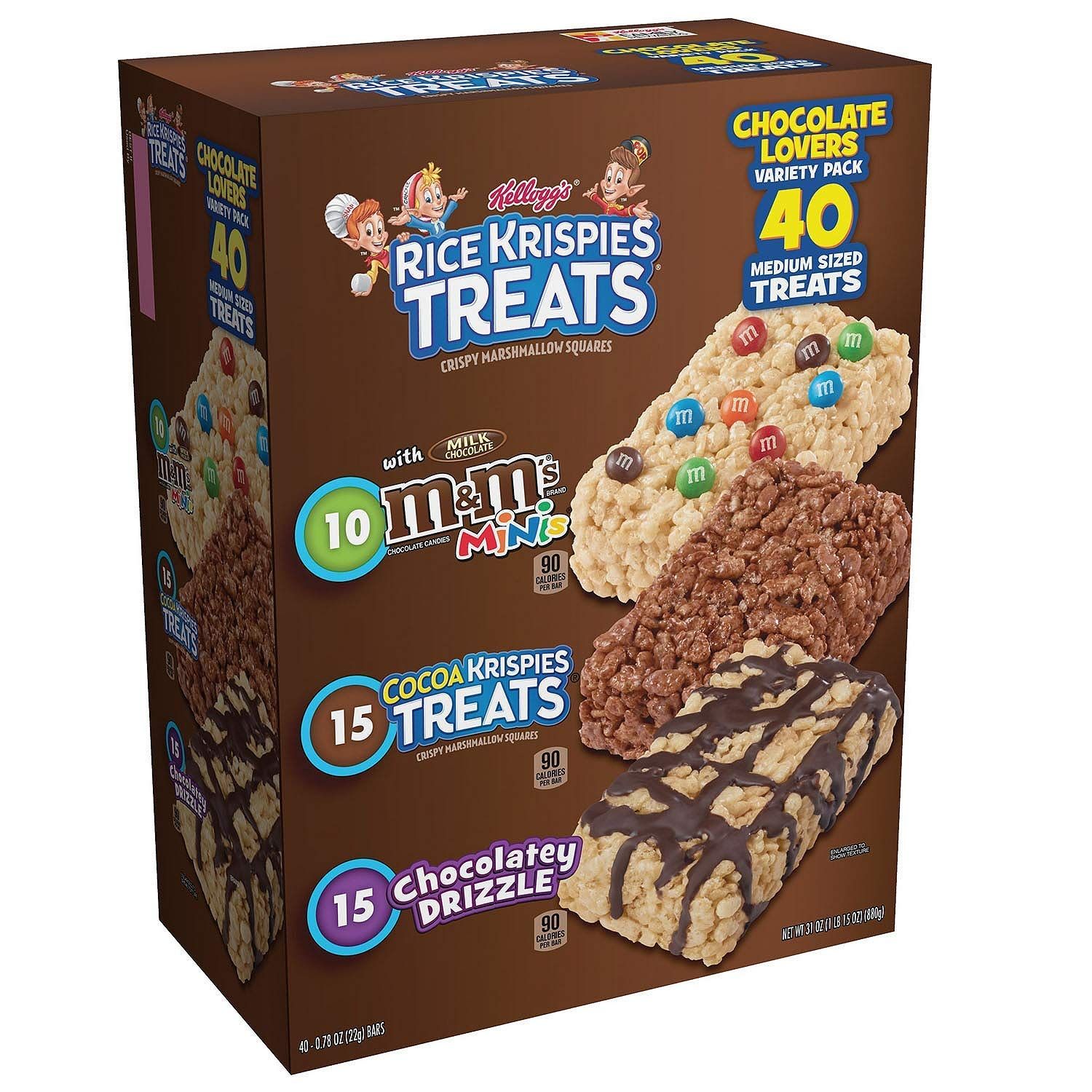 Kellogg&#39;s Rice Krispies Treats Variety Pack (40 Count)