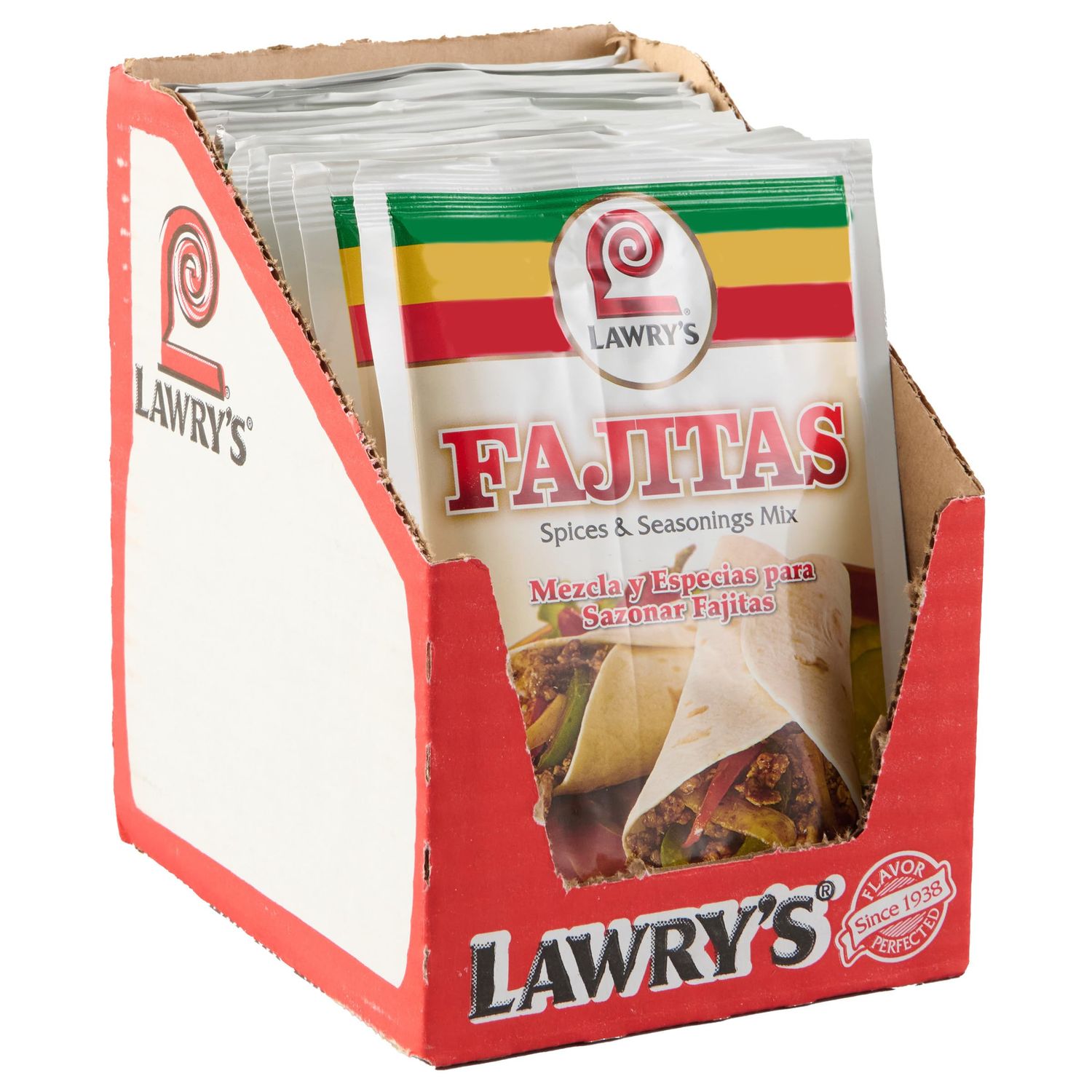 Lawry&#39;s Fajitas Spices &amp; Seasonings Mix, 1.27 oz (Pack of 12)